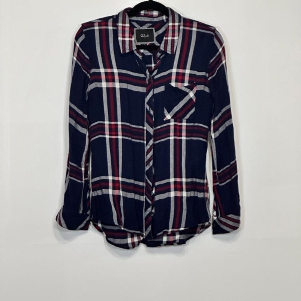 Rails Blue And Red Button - image 1